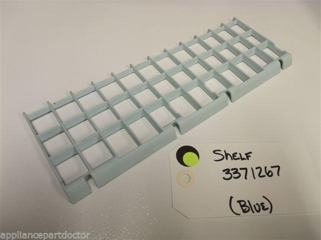 DISHWASHER 3371267 BLUE SHELF USED PART ASSEMBLY DISHWASHER 3371267 BLUE SHELF USED PART ASSEMBLY